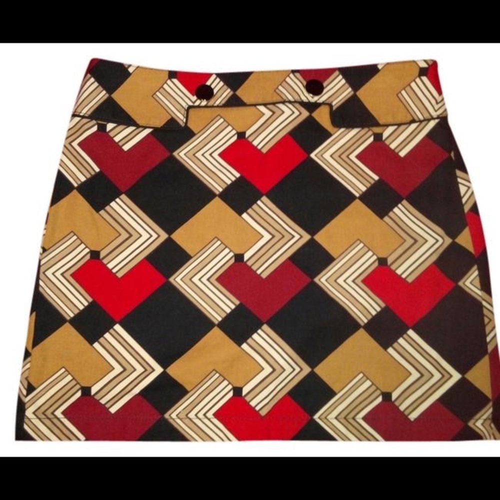 NWT Ann Taylor LOFT Geometric Pattern Skirt